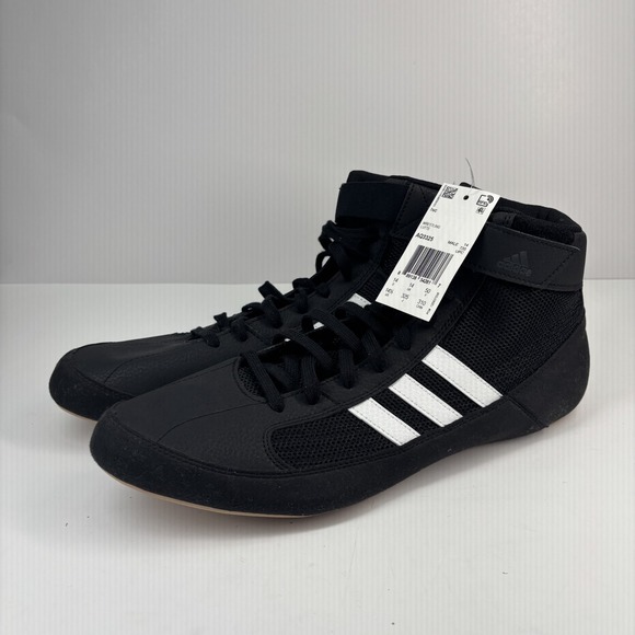 adidas Other - Adidas HVC Men's US 14.5 Black/White Lightweight Training Wrestling Shoes AQ3325